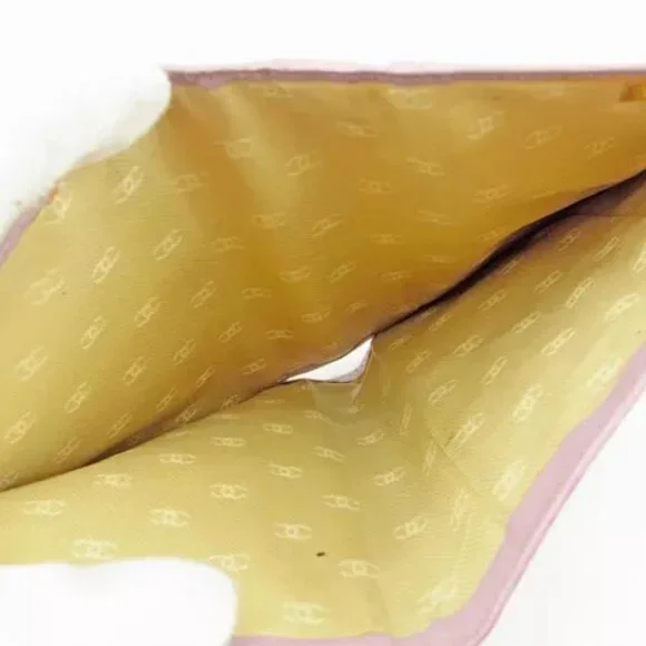 Chanel Wallet Purse Long Wallet Coco Button Purple Woman Authentic - Picture 5 of 6